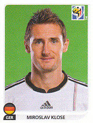 Miroslav Klose Germany samolepka Panini World Cup 2010 #275